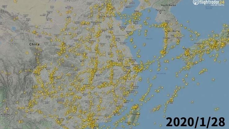 武漢肺炎對航空業影響多大？這圖揭密