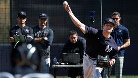 ▲柯爾（Gerrit Cole）投BP，面對8人三振其中5人。（圖／翻攝自NY Baseball News推特）