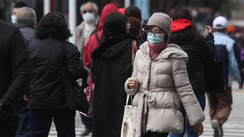 白天略回溫　台南以北深夜下探10度