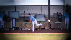 ▲陳偉殷春訓練投。（圖／翻攝自水手推特）