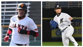 ▲讀賣巨人陽岱鋼、千葉羅德隊陳冠宇。（圖／翻攝自讀賣巨人台灣粉絲團、記者王怡翔攝影）