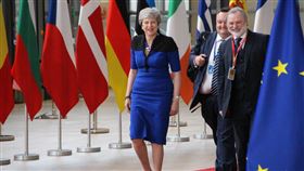 歐盟峰會 梅伊最後一次出席盼實現脫歐英國首相梅伊6月20日最後一次出席歐盟例行峰會，她受訪時仍盼實現脫歐。中央社記者唐佩君布魯塞爾攝  108年6月21日