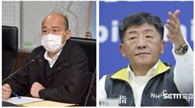 ▲韓國瑜、陳時中（組合圖，資料畫面）