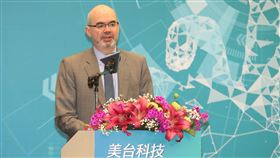 美台科技挑戰賽（2）台灣和美國共同舉辦的「美台科技挑戰賽」19日在台北國際會議中心舉行，美國在台協會（AIT）副處長谷立言（Raymond Greene）（圖）出席致詞。中央社記者張新偉攝  109年2月19日