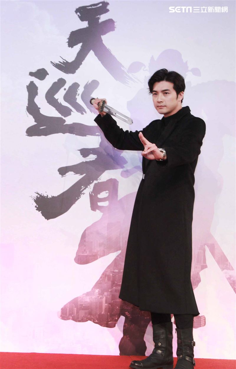 賀軍翔演出三立新華劇「天巡者」飾演驅魔真君鍾馗（鍾正南）。（記者邱榮吉/攝影）