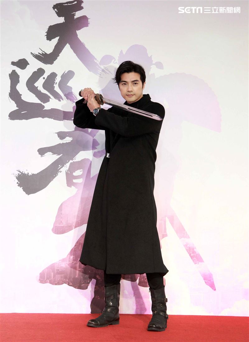 賀軍翔演出三立新華劇「天巡者」飾演驅魔真君鍾馗（鍾正南）。（記者邱榮吉/攝影）