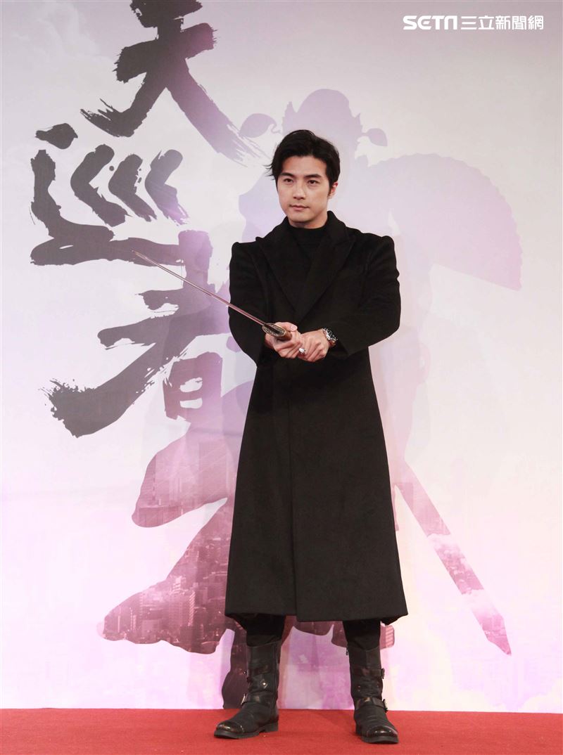 賀軍翔演出三立新華劇「天巡者」飾演驅魔真君鍾馗（鍾正南）。（記者邱榮吉/攝影）