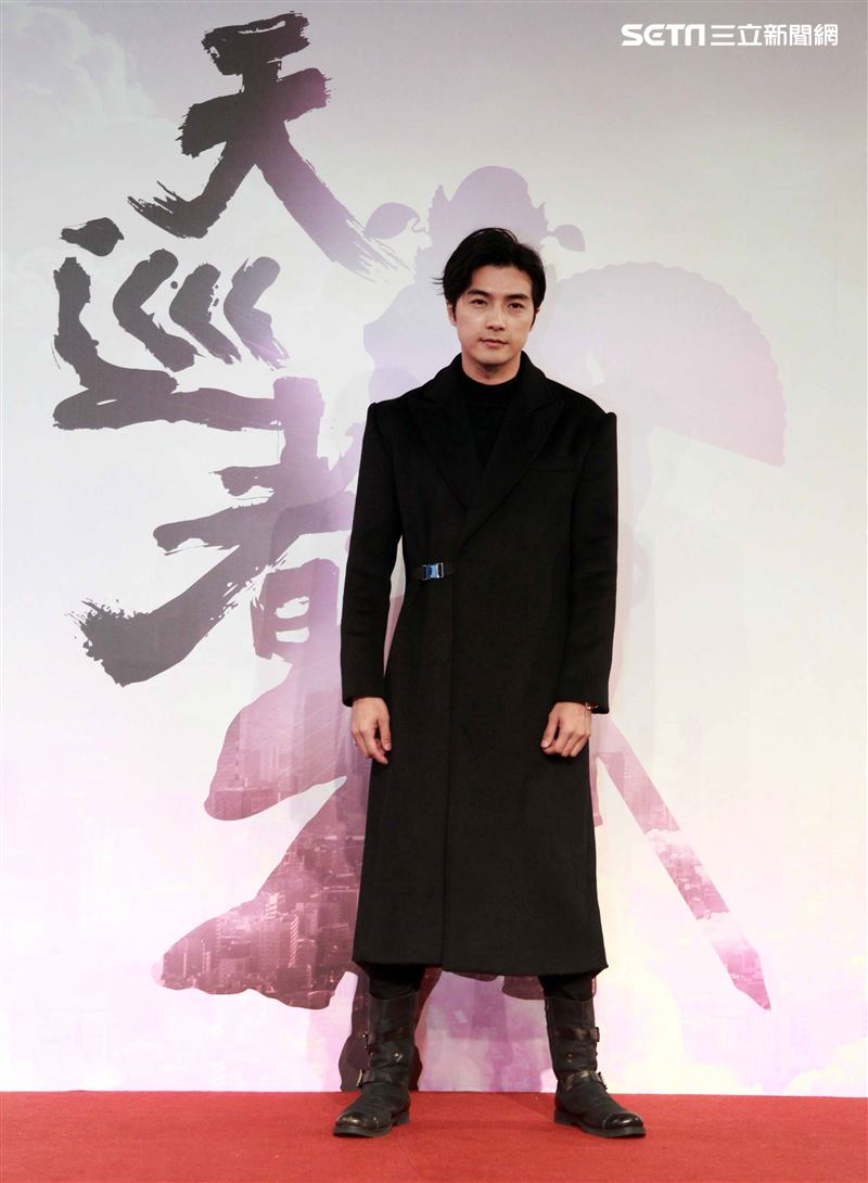 賀軍翔演出三立新華劇「天巡者」飾演驅魔真君鍾馗（鍾正南）。（記者邱榮吉/攝影）