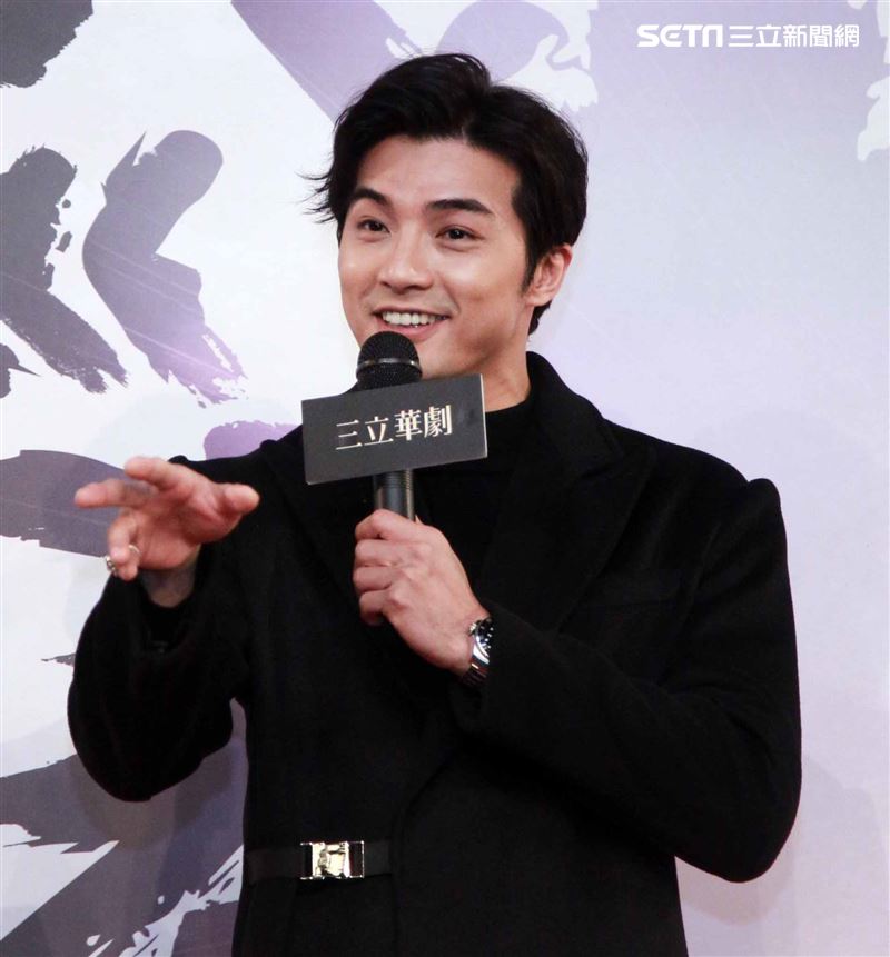 賀軍翔演出三立新華劇「天巡者」飾演驅魔真君鍾馗（鍾正南）。（記者邱榮吉/攝影）