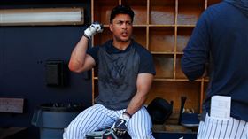 ▲洋基『怪力男』史坦頓（Giancarlo Stanton）酸太空人偷暗號。（圖／翻攝自洋基推特）