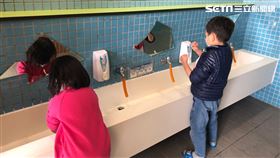 學童,幼兒,洗手
圖/新北市教育局提供