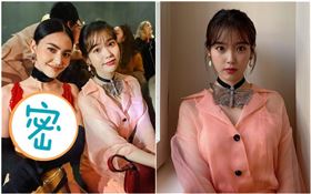 IU現身米蘭Gucci 2020秋冬大秀，與泰國女星Mai Davika同框合照。（圖／翻攝自IG）