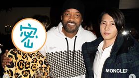 時尚部落客莫莉遇見好萊塢影星威爾史密斯以及日本男神山下智久。（圖／翻攝自 @molly_chiang IG）