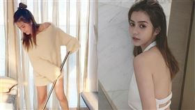 女星鄧月平擁好身材，自野生的網路美女出身。（圖／翻攝自鄧月平IG）