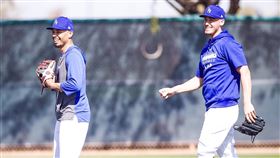 ▲貝茲（Mookie Betts）加入道奇，將和貝林傑（Cody Bellinger）組成恐怖打線。（圖／翻攝自道奇推特）
