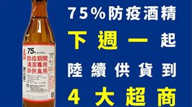 武漢肺炎,新冠肺炎,疫情,台酒,防疫酒精,75%,便利超商
圖／翻攝自吃喝玩樂在台酒
