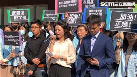  長榮航空前空服員郭芷嫣現身勞動部（圖／記者楊忠翰攝影）