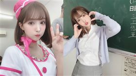 三上悠亞連曬多張巧扮演老師照。（圖／翻攝自三上悠亞推特）