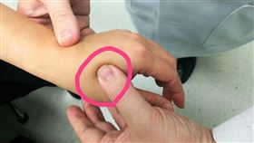 合谷穴。（圖／記者楊晴雯攝）