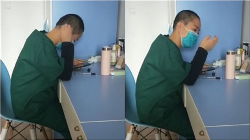 女護理師被剃髮…伸手一撥　網鼻酸了