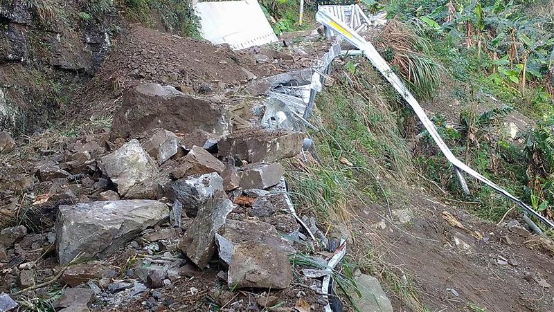 南庄風美道路災修完工　驗收日卻毀了