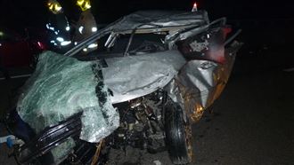 國道連環車禍　男爬出求援慘遭輾斃