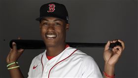 ▲紅襪新秀基特道恩斯（Jeter Downs）敲出春訓首安。（圖／美聯社／達志影像）