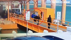 九宮碼頭,浮橋引道,重機,翹孤輪,金門