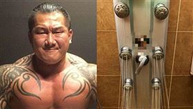 館長回應熱水設備問題，打臉露點照爆紅的女民眾。（組圖／翻攝自靠北健身界）