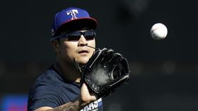 ▲德州遊騎兵韓國選手秋信守投入春訓。（圖／美聯社／達志影像）