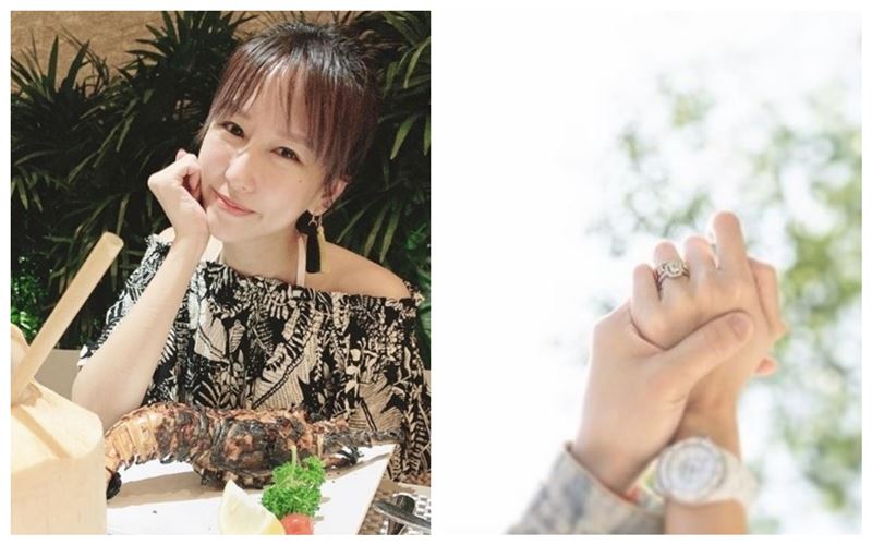 甜曬牽手鑽戒照　潘嘉麗宣布結婚了！