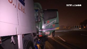 國道貨車追撞聯結車　駕駛命危送醫