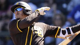 ▲馬查多（Manny Machado）敲出春訓首轟。（圖／美聯社／達志影像）