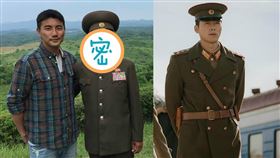 港星洪永城（左）貼出真實北韓軍官的真面目。（圖／翻攝自洪永城IG）