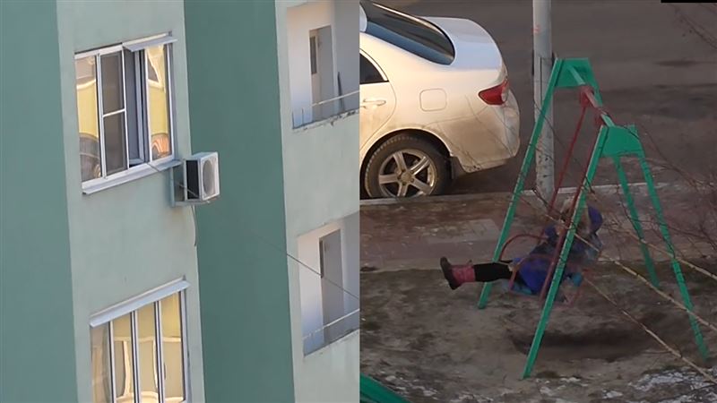 戰鬥民族這樣盪鞦韆　鄰居看傻