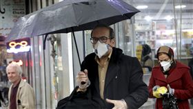 義大利,武漢肺炎,口罩,美聯社／達志影像