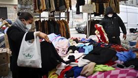 義大利,武漢肺炎,口罩,防疫,圖／美聯社／達志影像