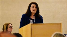 銅鑼灣書店股東桂民海因「為境外非法提供情報罪」遭中國法院判處10年有期徒刑，瑞典外交部長林德（圖）25日要求中國釋放瑞典籍書商桂民海。（圖取自twitter.com/AnnLinde）