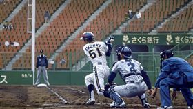 ▲美國知名畫家Graig Kreindler用油畫重現1993年19歲的鈴木一朗。（圖／翻攝自Graig Kreindler推特）