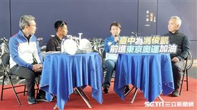 ▲台中市長盧秀燕為「台中之光」馮俊凱擔任媒體茶敘提問人。（圖／記者林辰彥攝影）