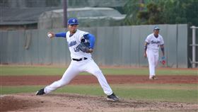 ▲曾仁和在富邦悍將練習賽登板。（圖／富邦悍將球團提供）