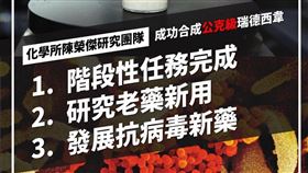  中研院，瑞德西韋，新型冠狀病毒，武漢肺炎（圖／翻攝自中央研究院 Academia Sinica）