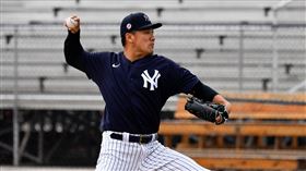 田中將大春訓投球。（圖／路透社／達志影像）