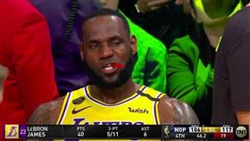 NBA／笑翻！詹皇「嗑糖」竟引論戰
NBA,洛杉磯湖人,Anthony Davis,LeBron James,Red Vines,Twizzlers
翻攝自推特