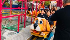 賴清德大年初五（2020/1/29）參觀JETS嘉年華遊樂園（圖／翻攝自JETS 嘉年華臉書）