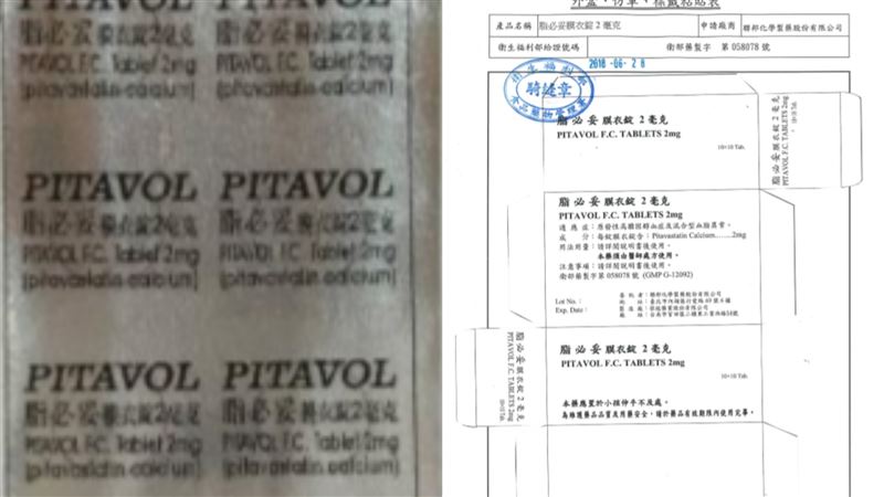 降血脂藥脂必妥　食藥署回收4百萬顆