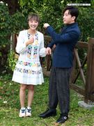 「姊妹們追吧」男女主角坤達、張允曦(小8)出席首映記者會。（記者邱榮吉/攝影）