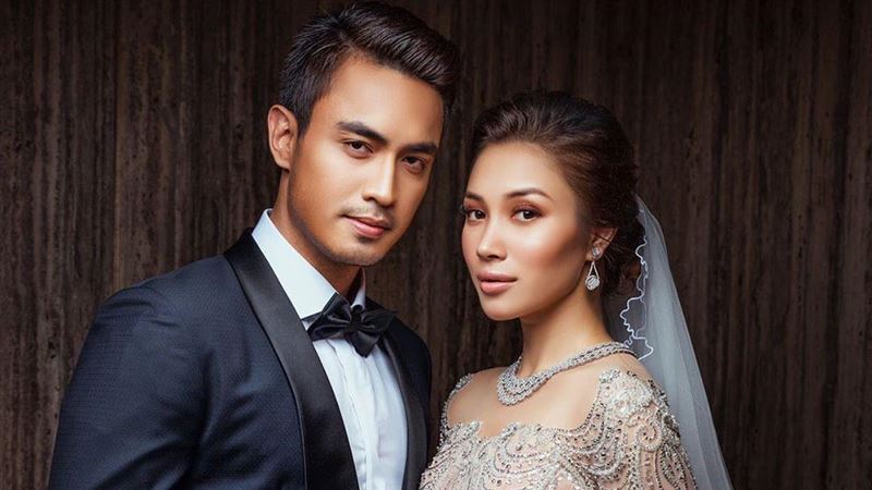 賓客看傻眼　女星結婚蛋糕竟從天而降