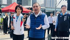 新北市長侯友宜視察新北公共運輸防疫狀況。（圖／記者林恩如攝）