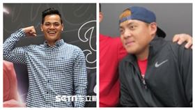 ▲美國職棒克里夫蘭印地安人張育成（左）、吉力吉撈．鞏冠（朱立人）（右）。（圖／記者蕭保祥、王怡翔攝影）